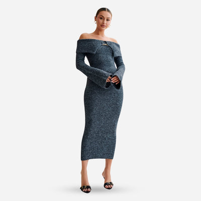 Baxter Off-Shoulder Knit Dress