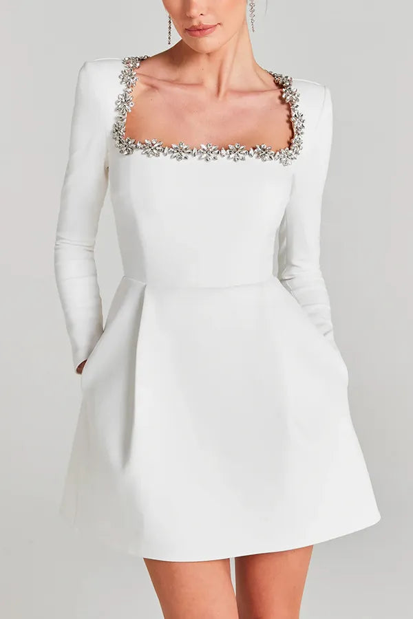 Valentina Fløjl Mini-Kjole